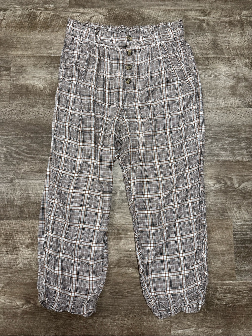 American Eagle Plaid Jogger Style Pants Size Extra Large